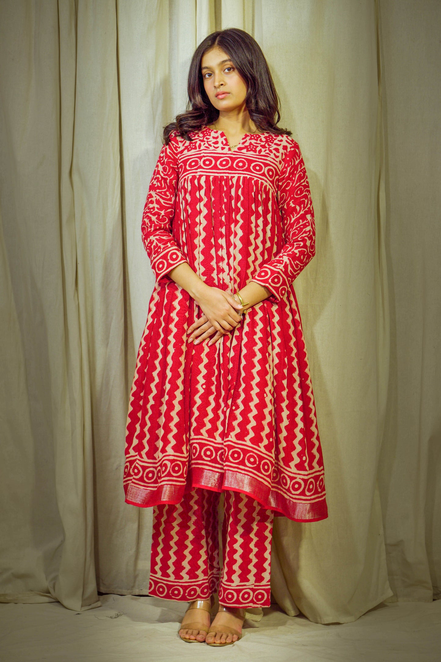 Tamarasya – Block-Printed Linen Ensemble