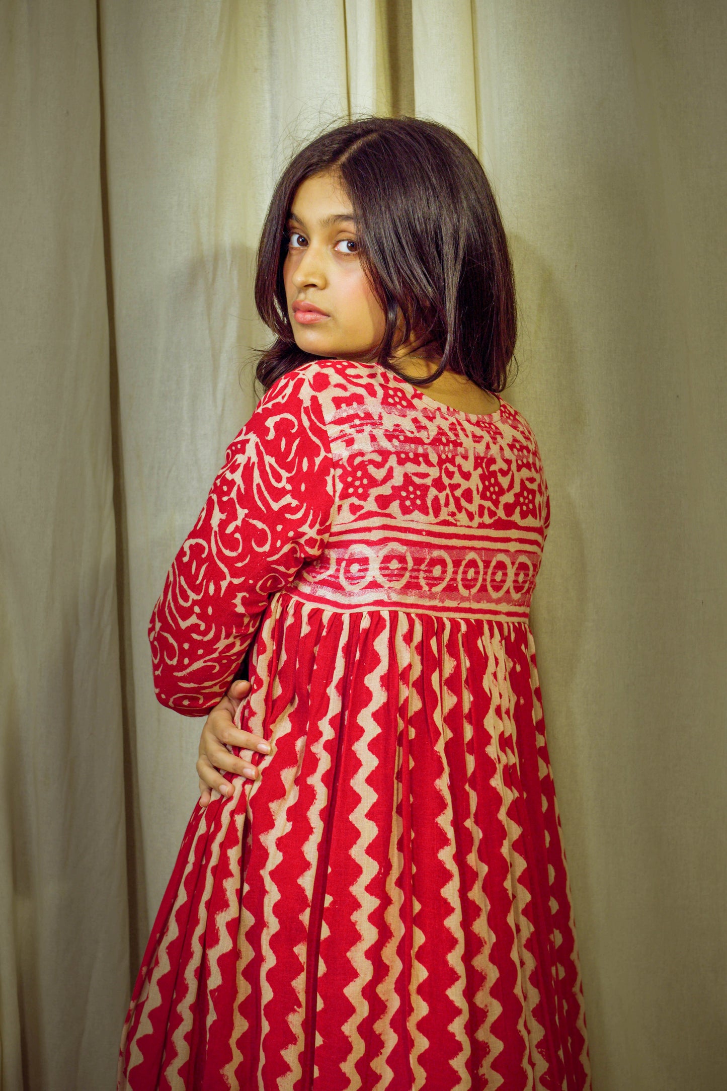 Tamarasya – Block-Printed Linen Ensemble