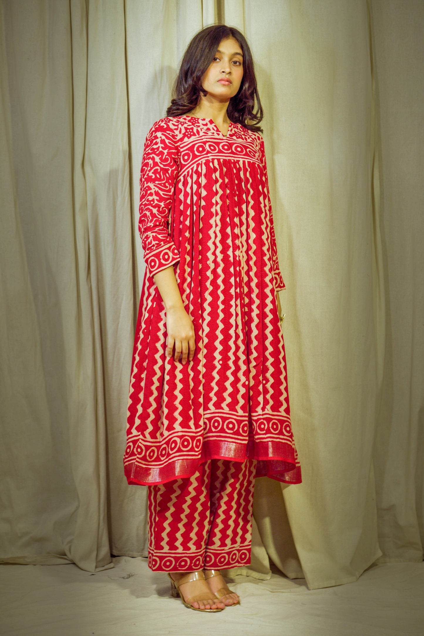 Tamarasya – Block-Printed Linen Ensemble