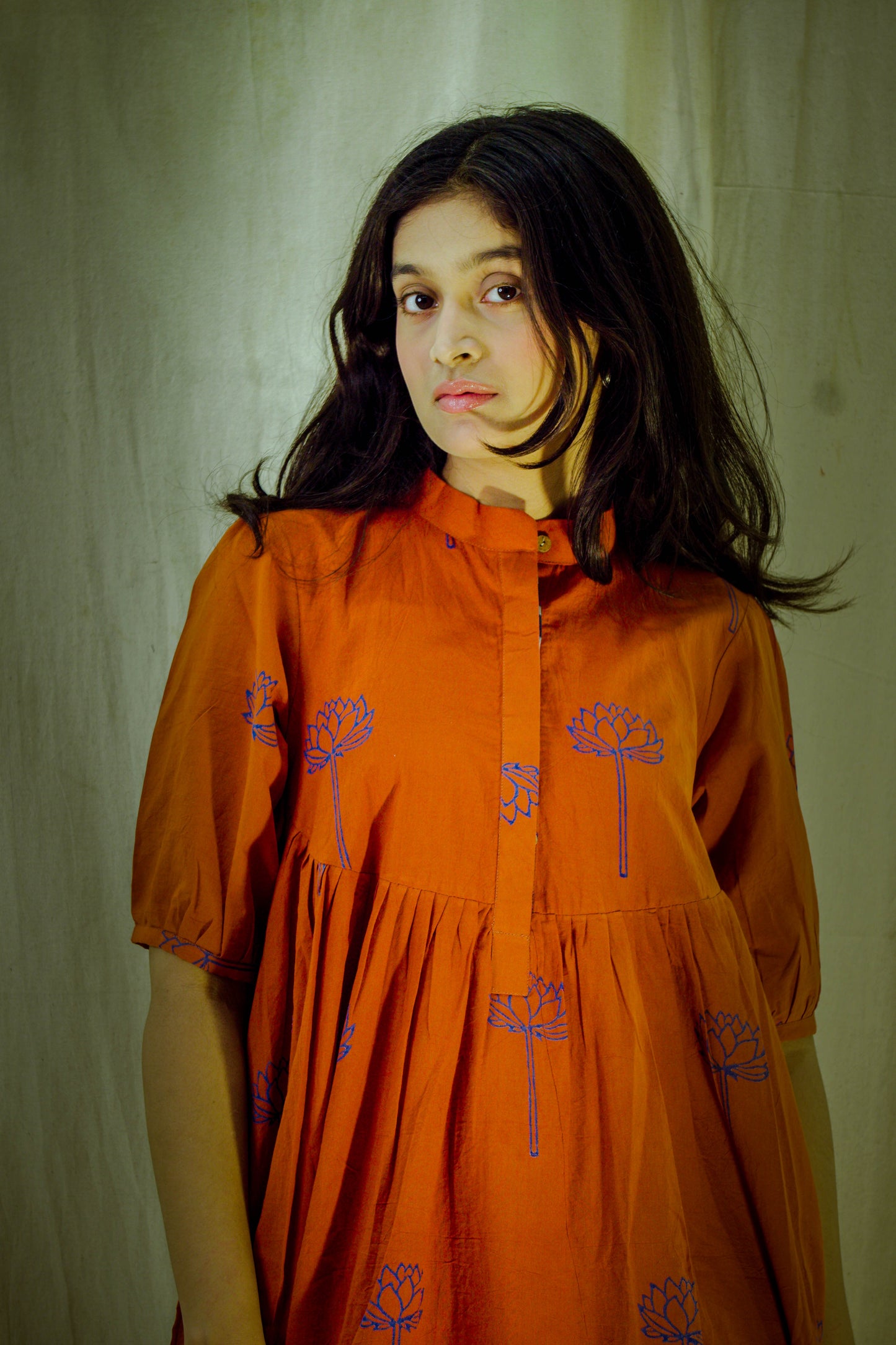 Indigo Ember – Kachhi Cotton Pant Kurta Set