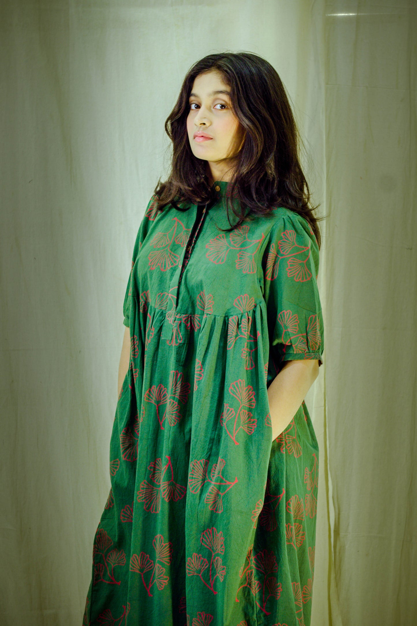 Earthen Bloom – Kachhi Cotton Pant Kurta Set