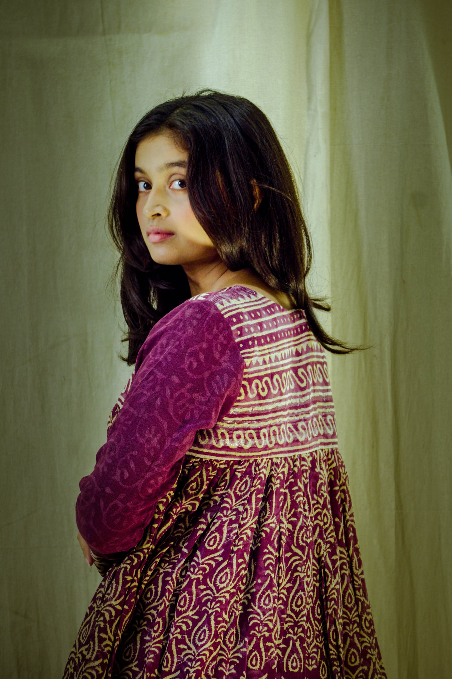 Amethyst Muse – Block Printed Pant Kurta Set