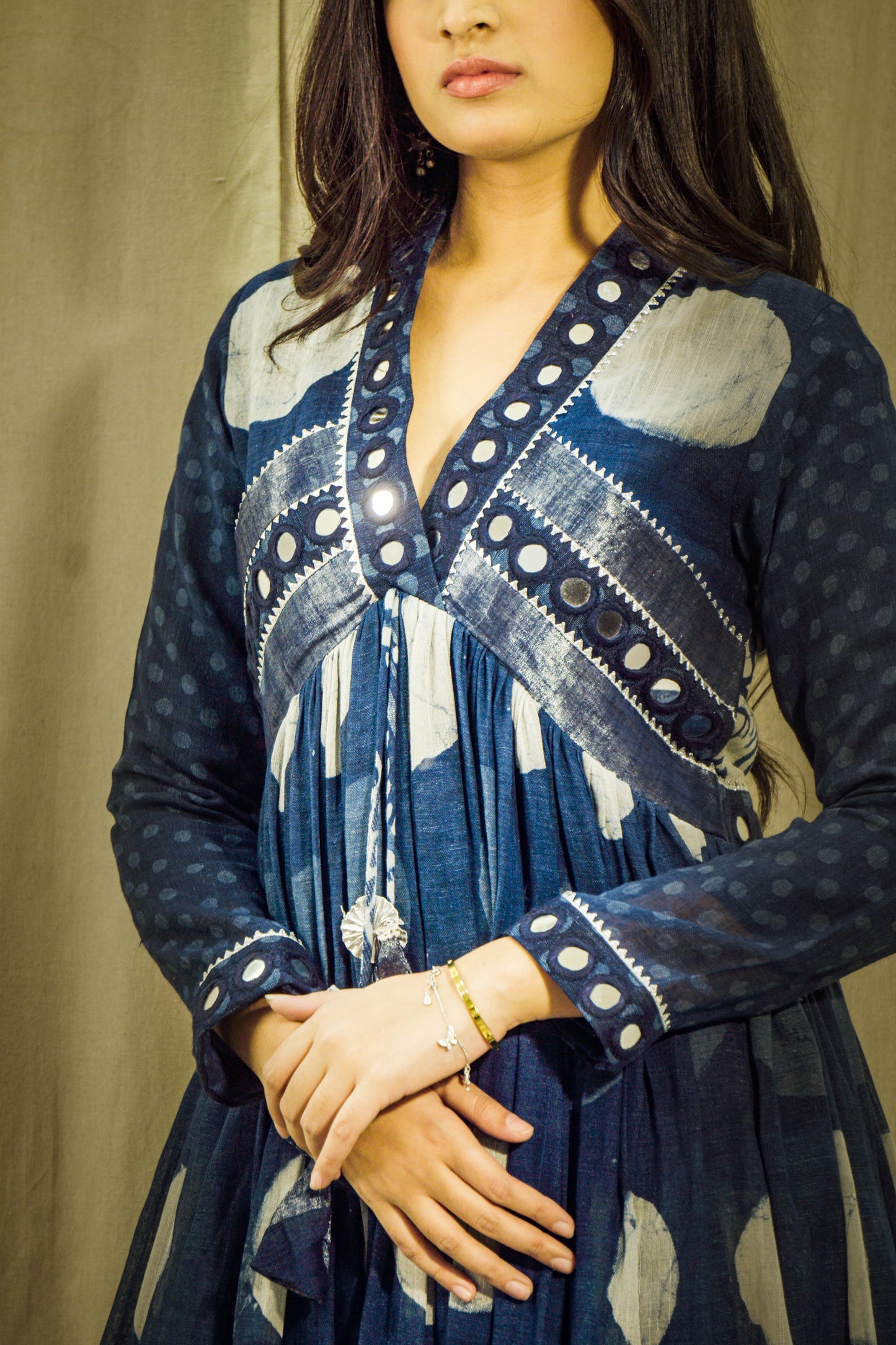 Neel Sheen Mirror Linen Dress