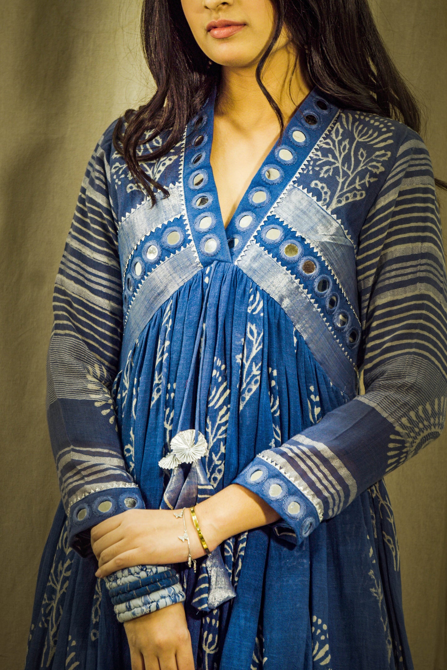 Neel Sheen Mirror Linen Dress