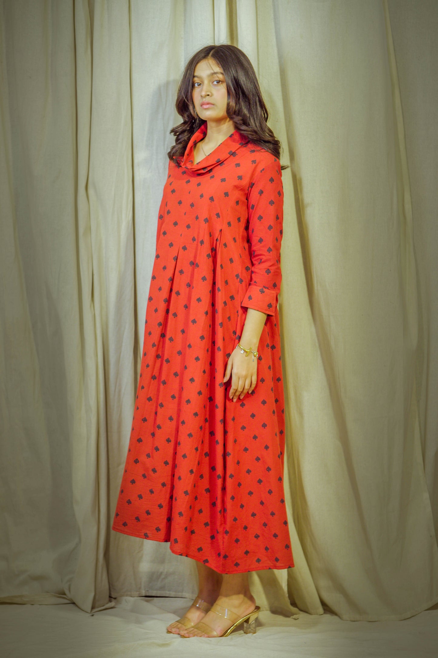 Laalya – Soliater Block-Printed Cotton Polo Tunic