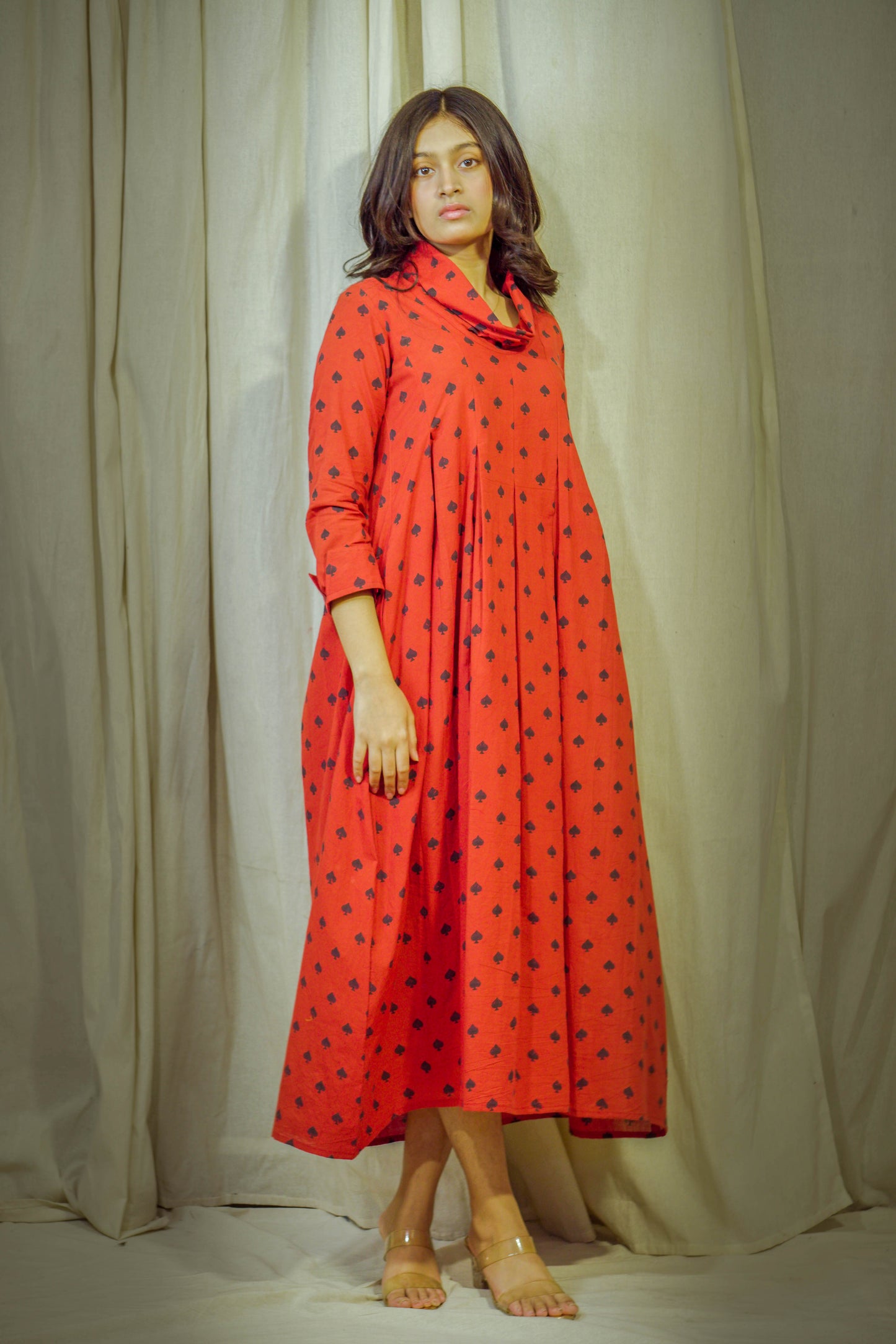 Laalya – Soliater Block-Printed Cotton Polo Tunic