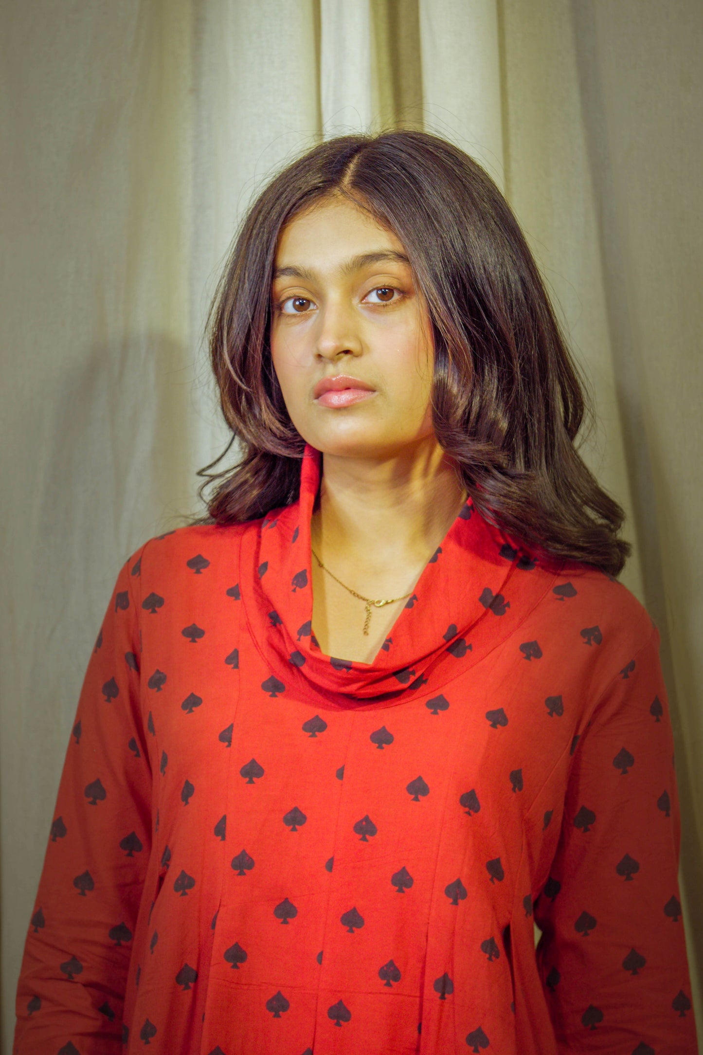 Laalya – Soliater Block-Printed Cotton Polo Tunic