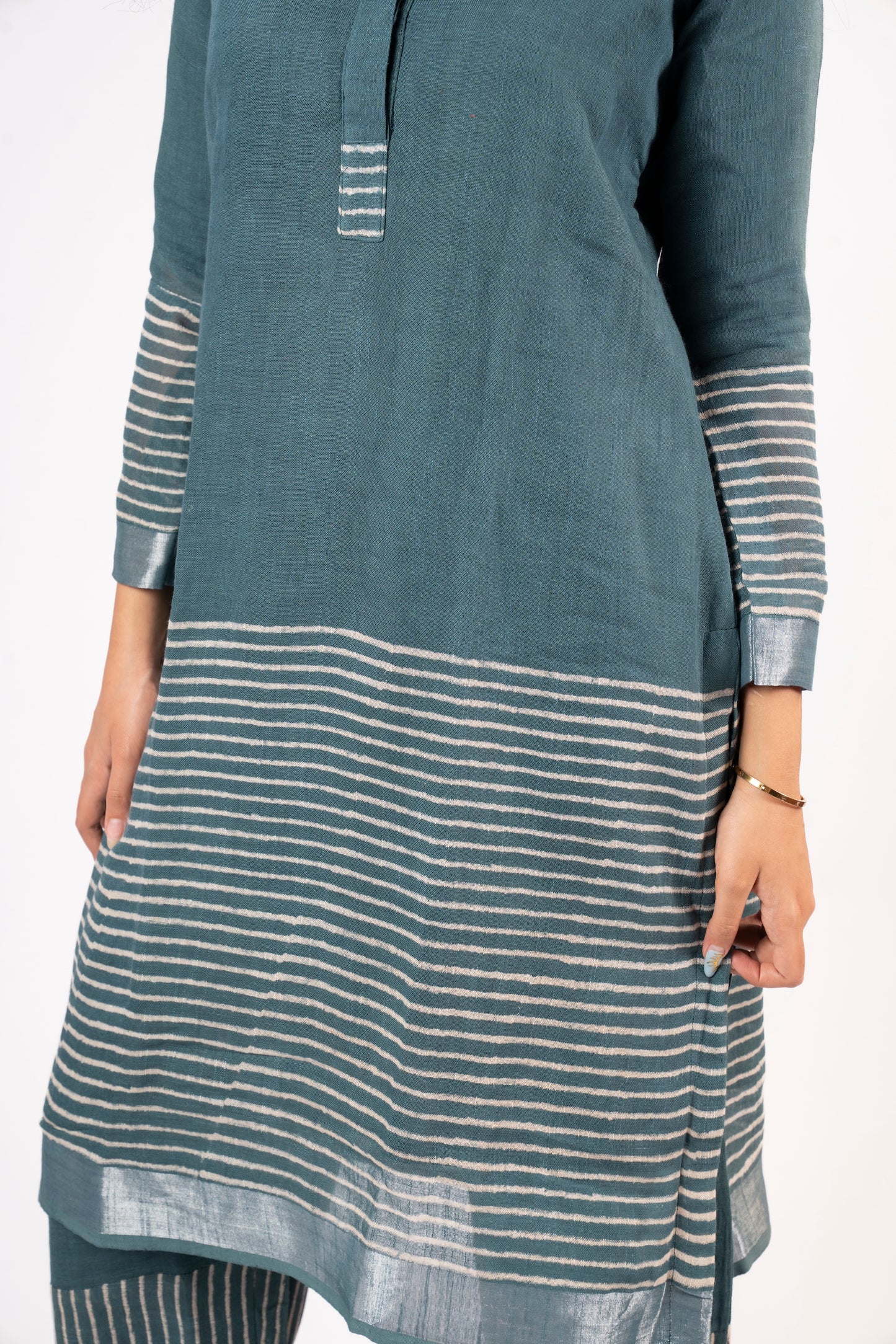Rekha Emerald Linen Co-ord Set