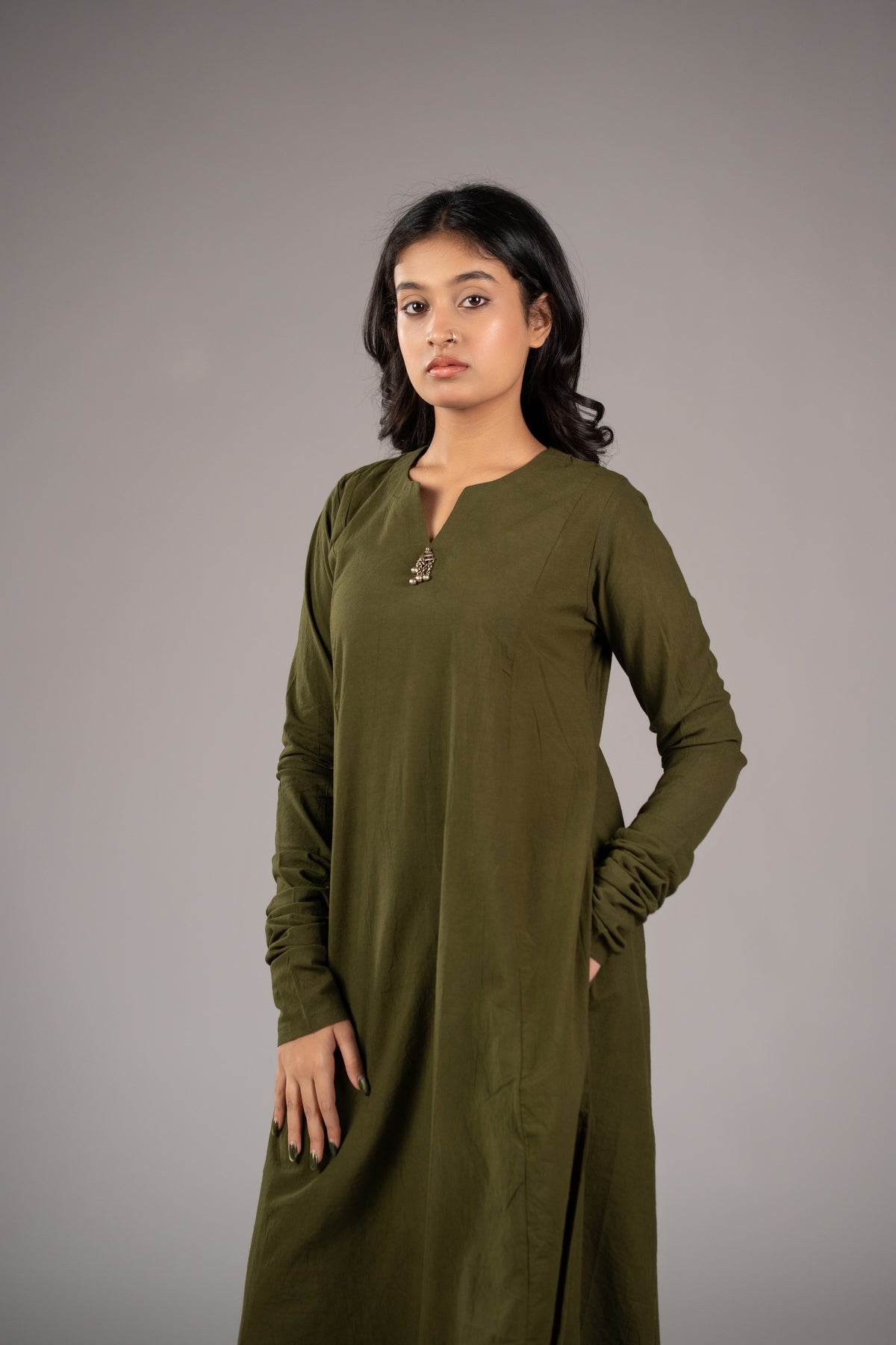 Kora Verde Pant Kurta Set from Cotton Roots
