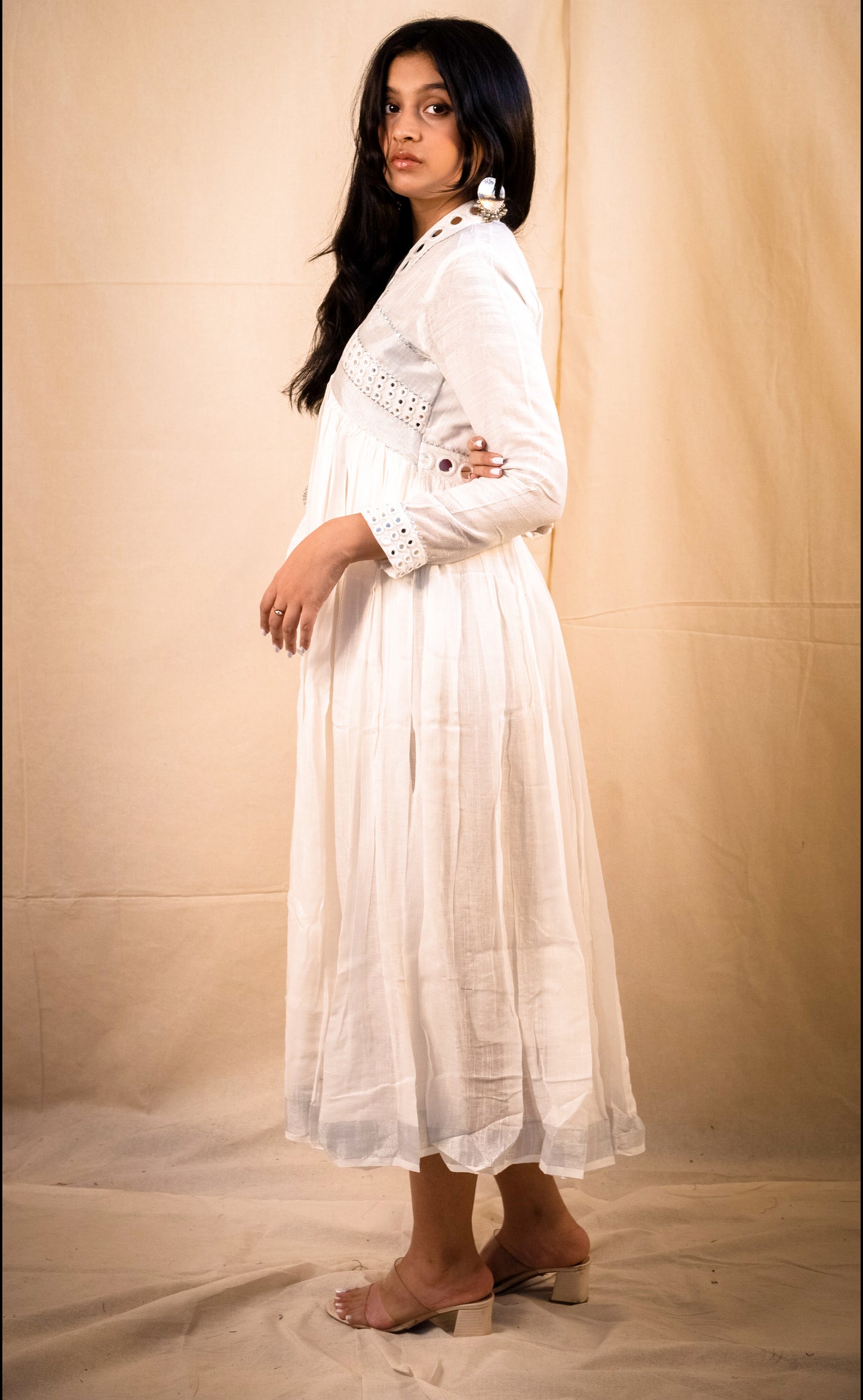 Snow White Mirror Work Dress