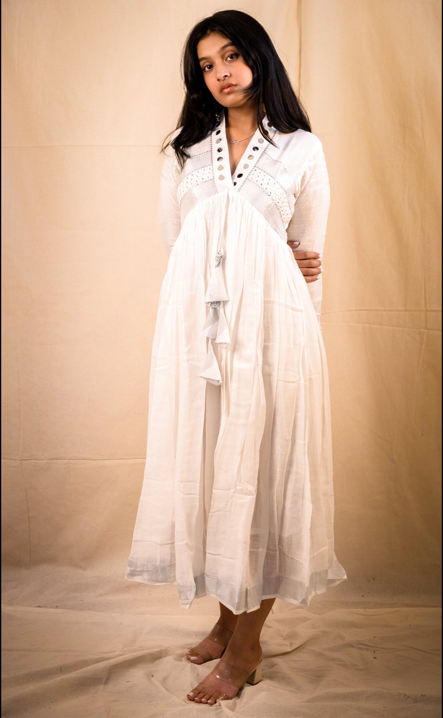 Snow White Mirror Work Dress