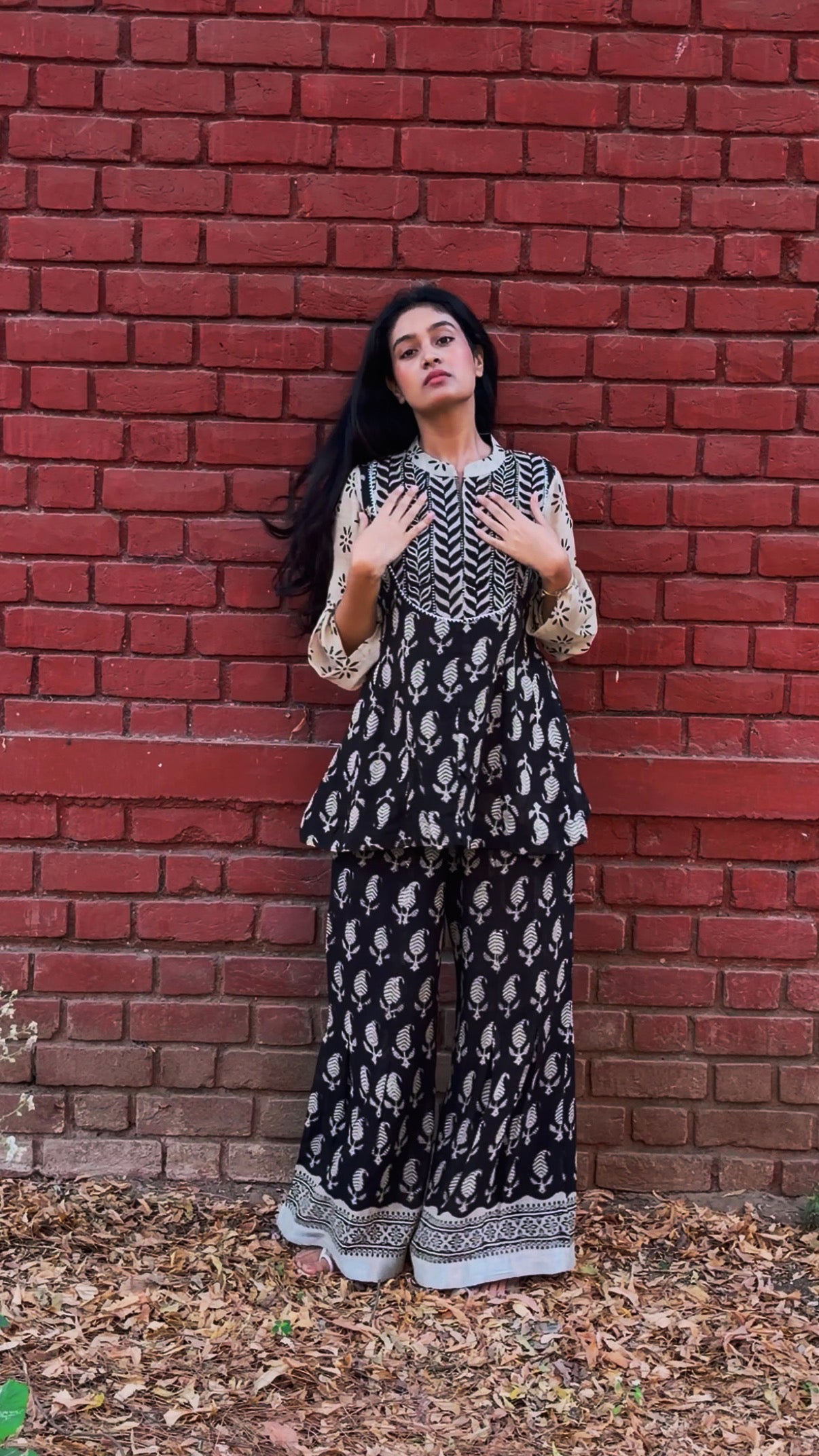 Sheen Plazzo & Short Kurta Co-ord Set