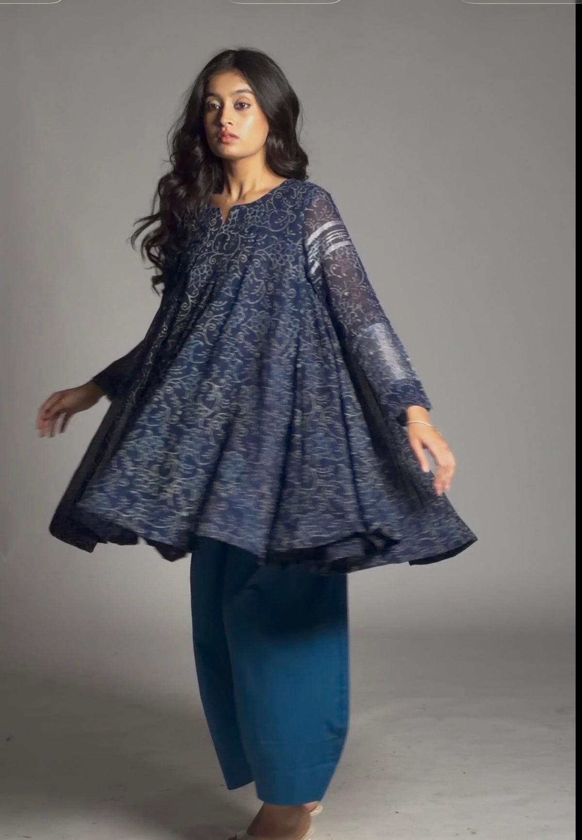 Kalamira Vistaar Flare Kurta