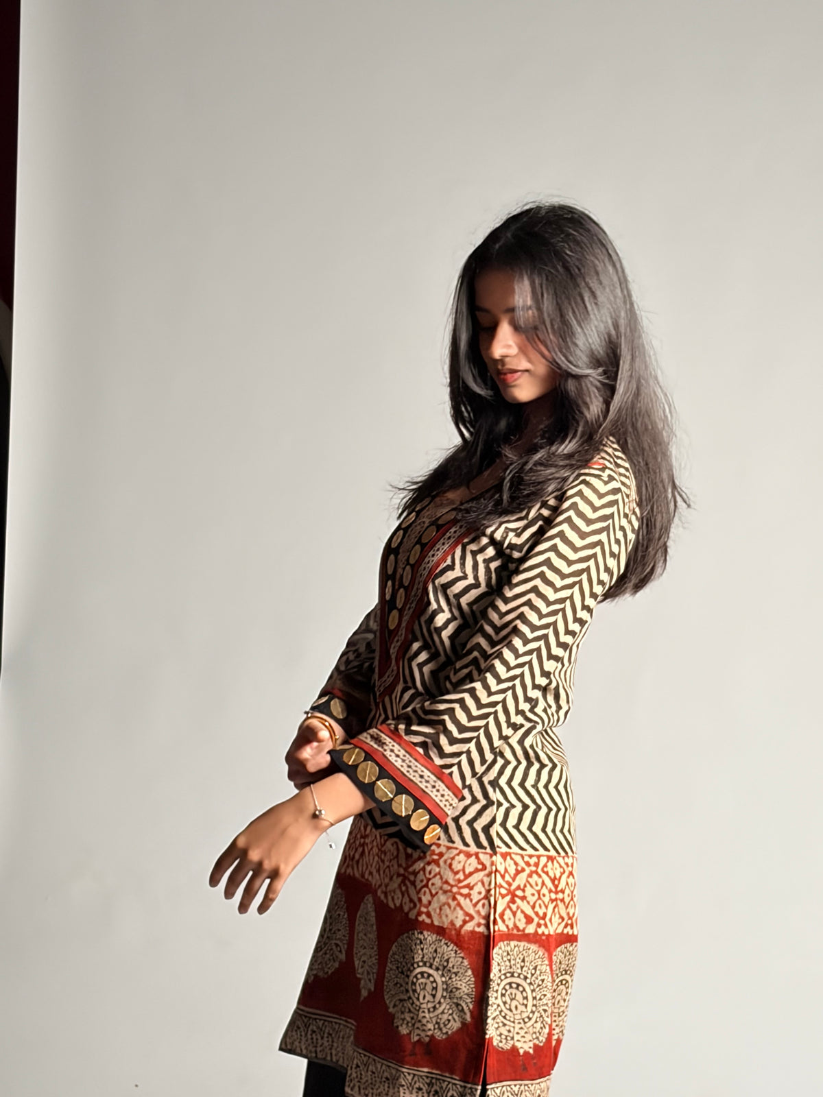Zohra — Handblock Printed Linen Kurta