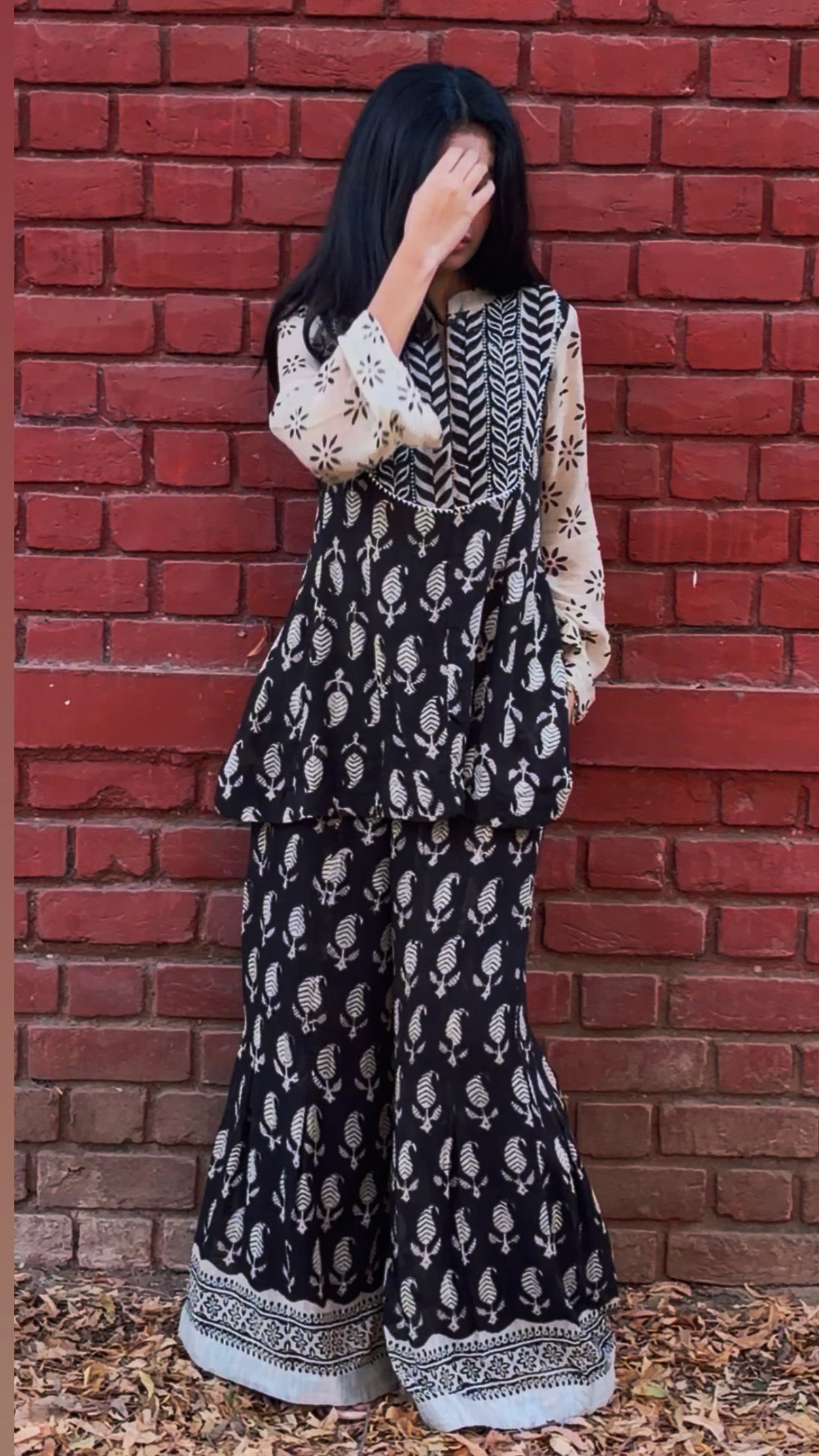 Sheen Plazzo & Short Kurta Co-ord Set