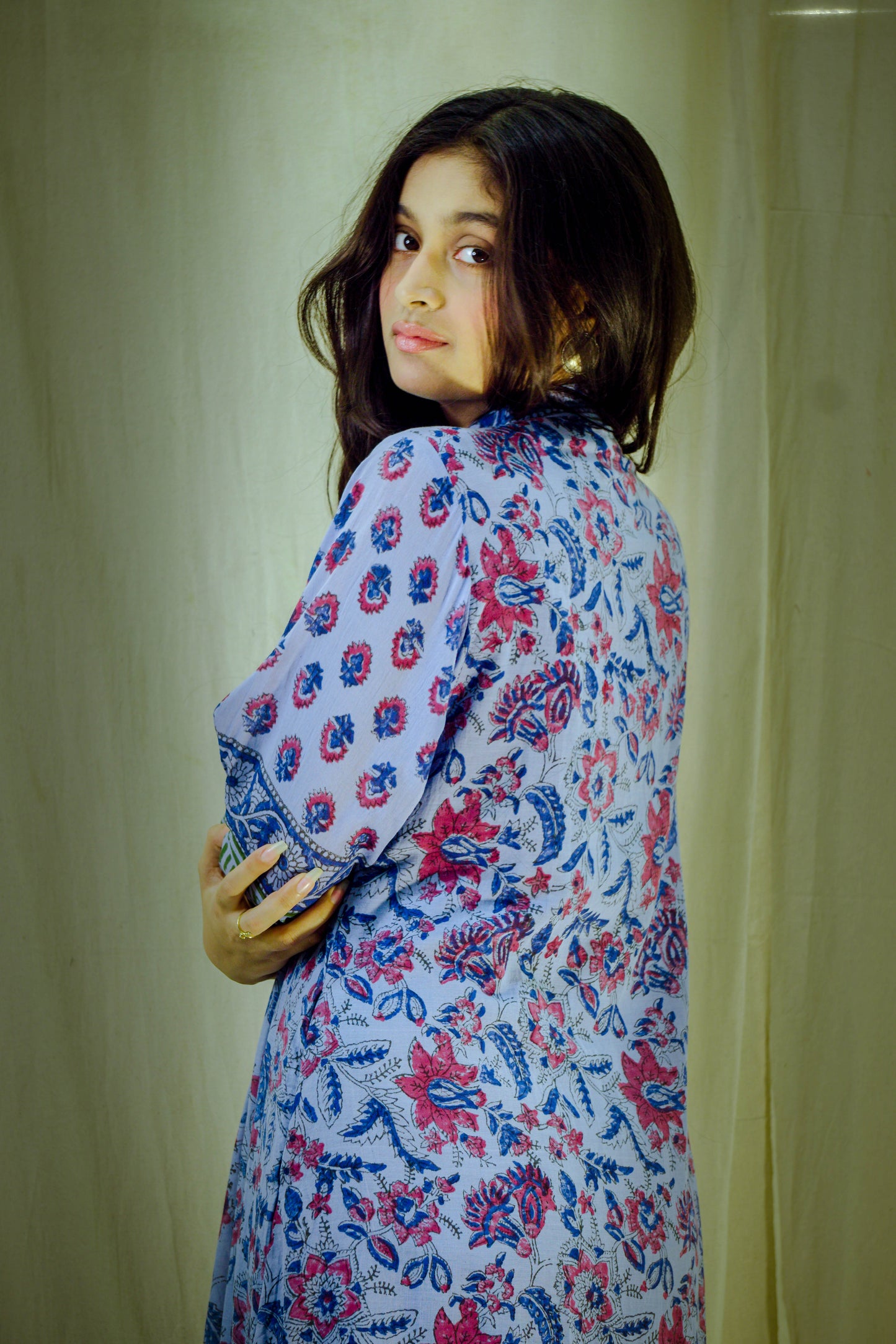 Rustic Sonata – Mull Cotton Pleated Dress