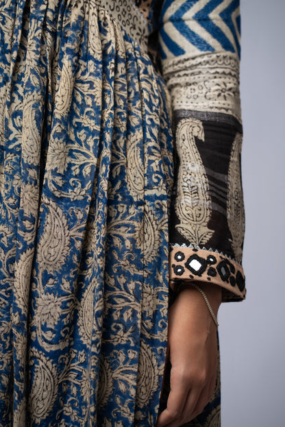 Neelkaar Sheesh Mirror Work Dress