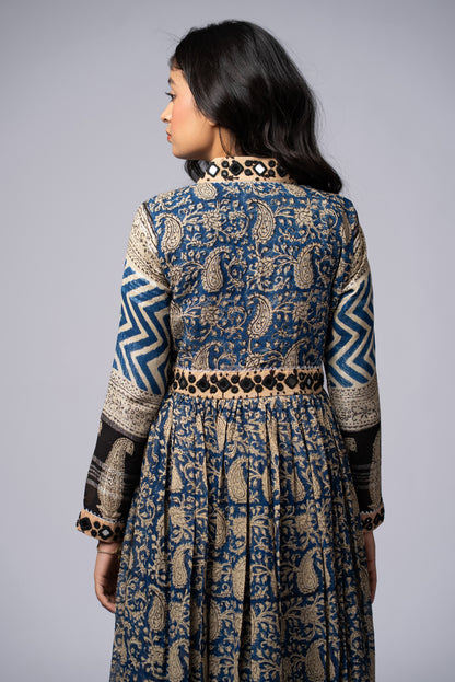 Neelkaar Sheesh Mirror Work Dress