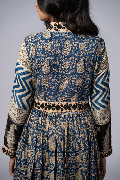 Neelkaar Sheesh Mirror Work Dress