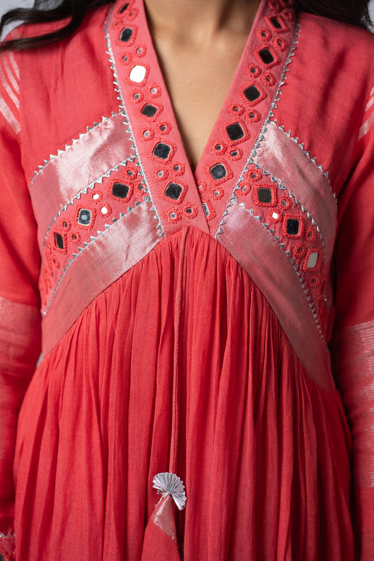 Gulabi Sheesh Signature Mirror Work Dress