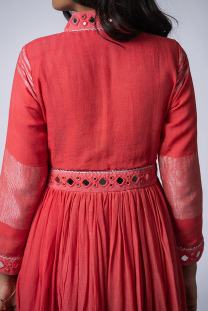 Gulabi Sheesh Signature Mirror Work Dress