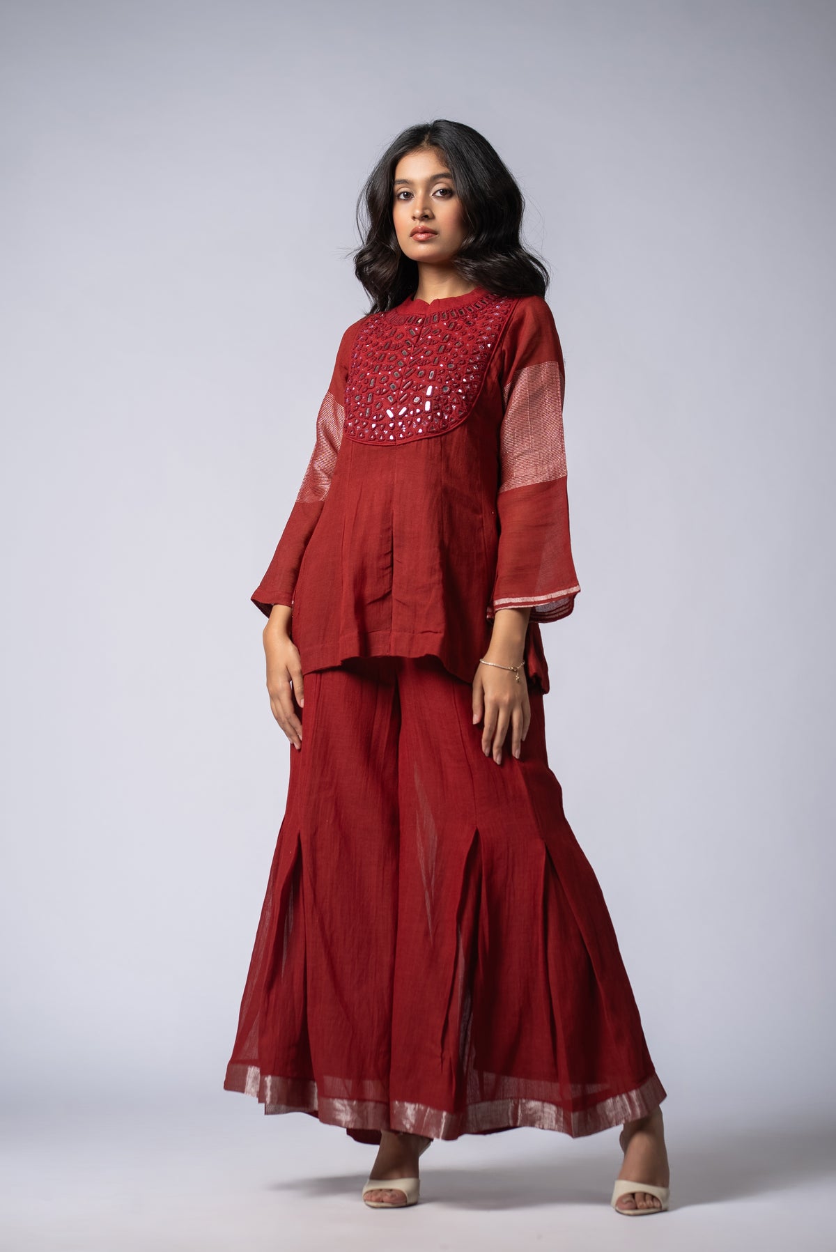 Lohita Sheesh Kali Co-ord Set