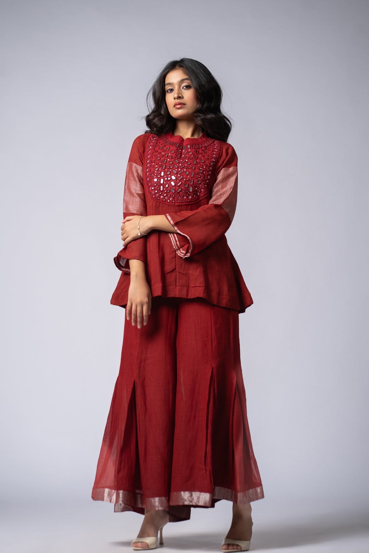 Lohita Sheesh Kali Co-ord Set