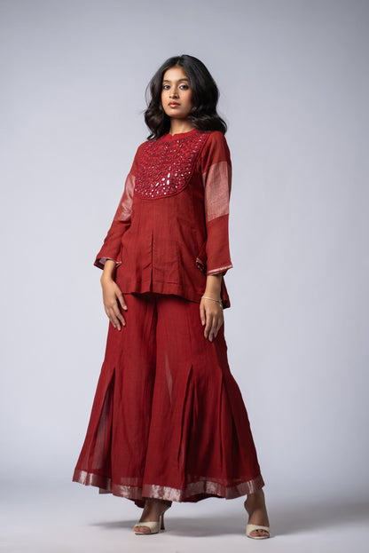 Lohita Sheesh Kali Co-ord Set