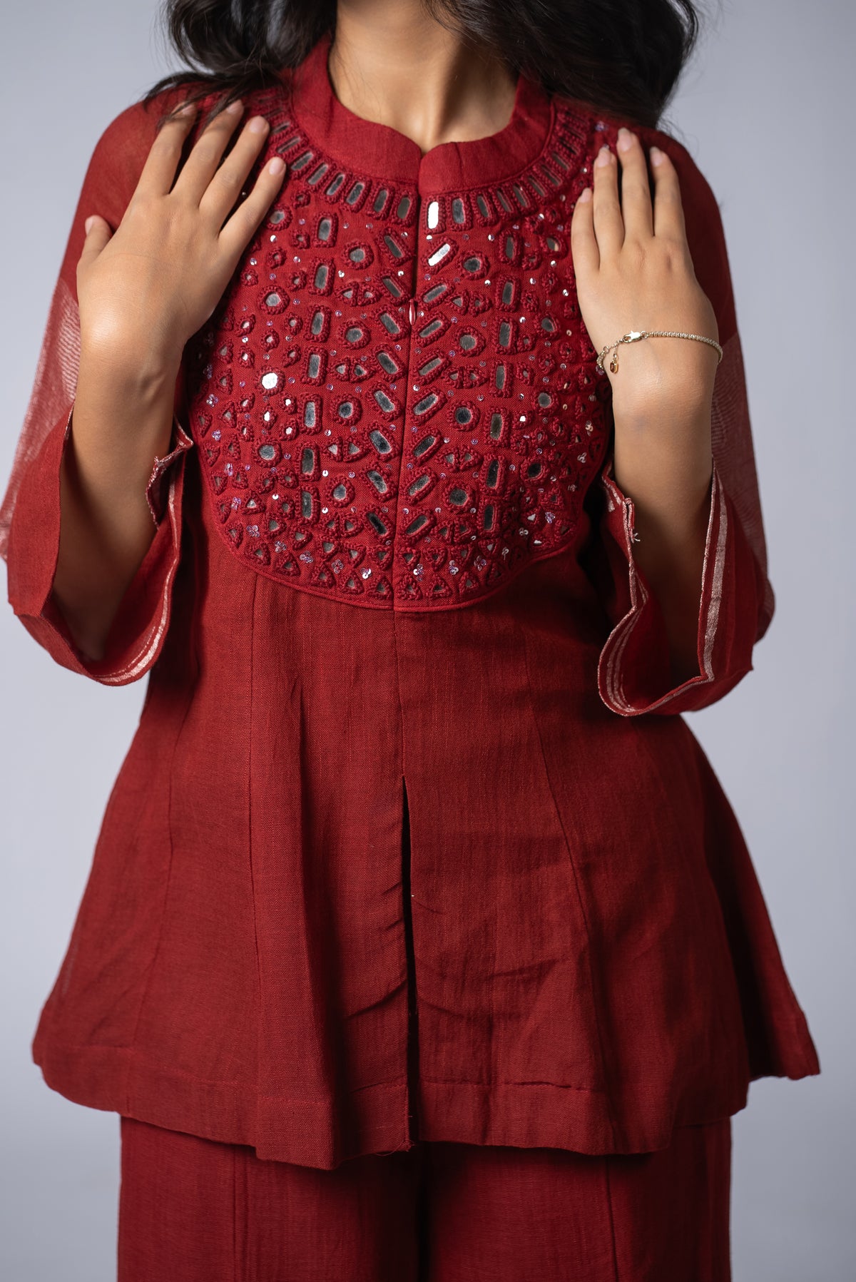 Lohita Sheesh Kali Co-ord Set