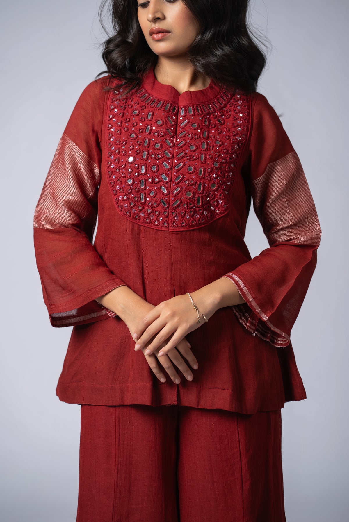 Lohita Sheesh Kali Co-ord Set