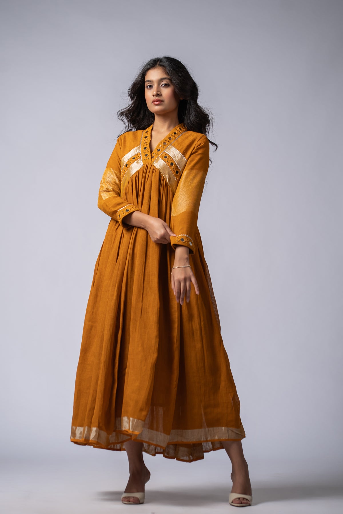 Pukhraj Sheesh Signature Mirror Work Dress