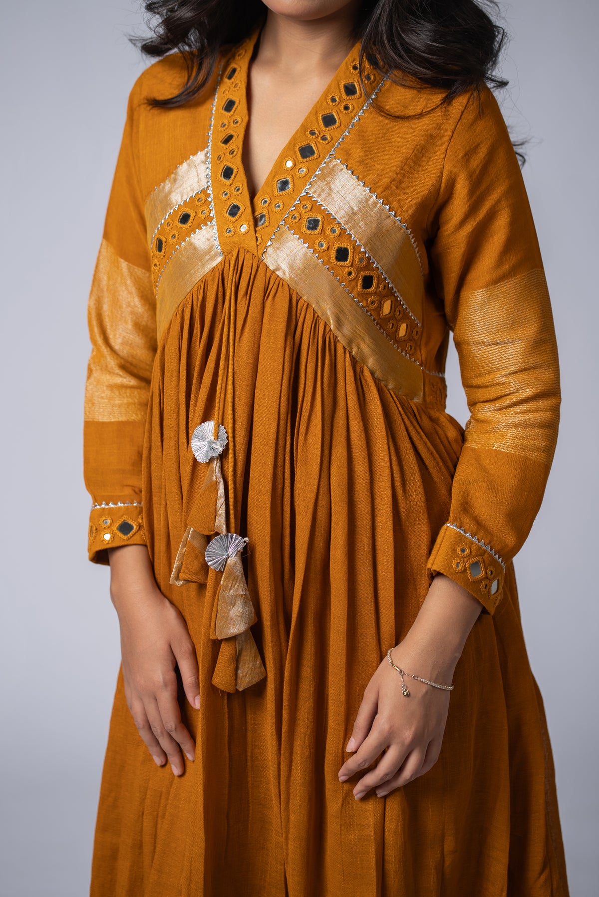Pukhraj Sheesh Signature Mirror Work Dress