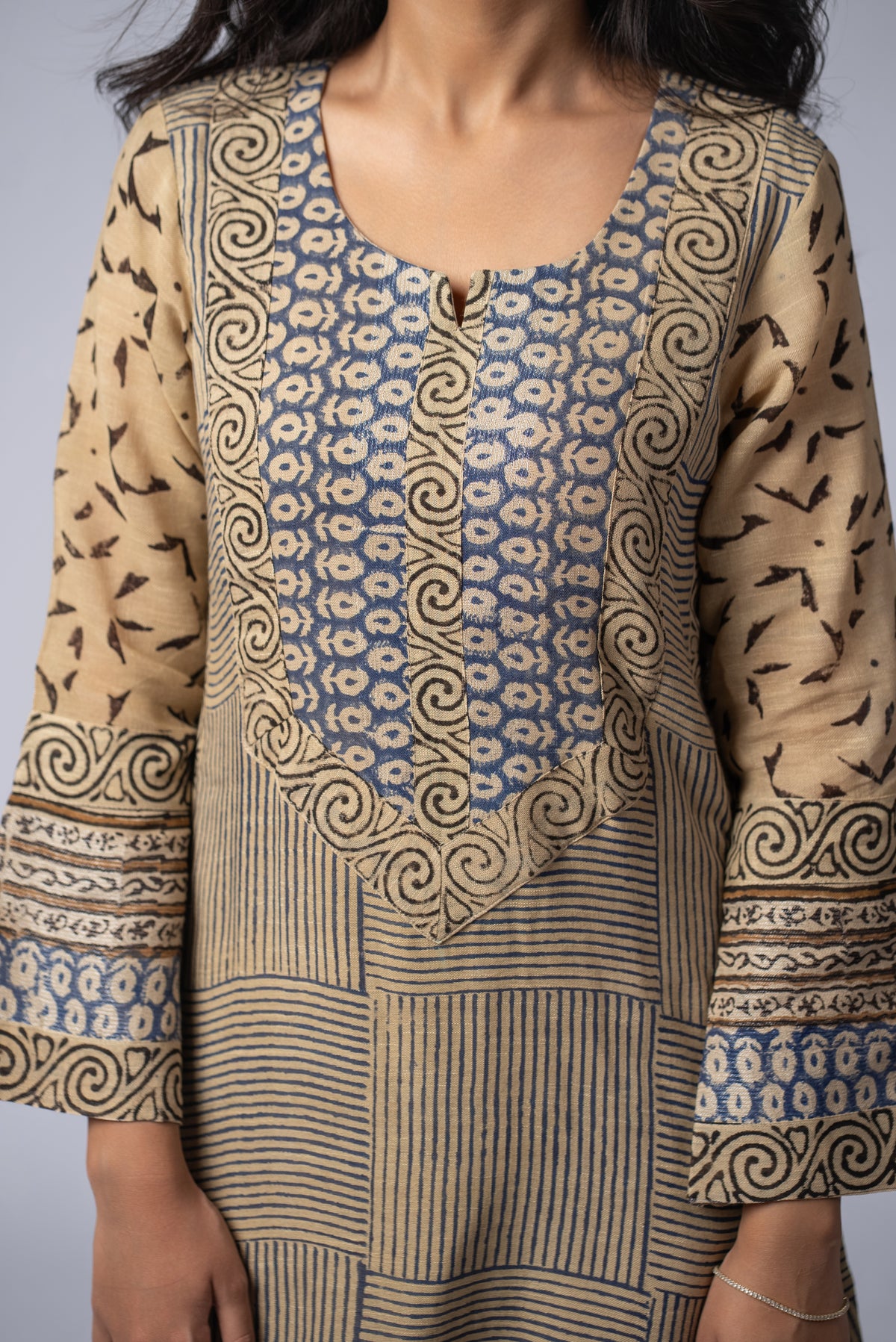 Mehrunnisa Girah Beige Pant Kurta Set