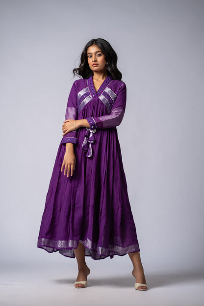 Jamawar Sheesh Signature Mirror Work Dress