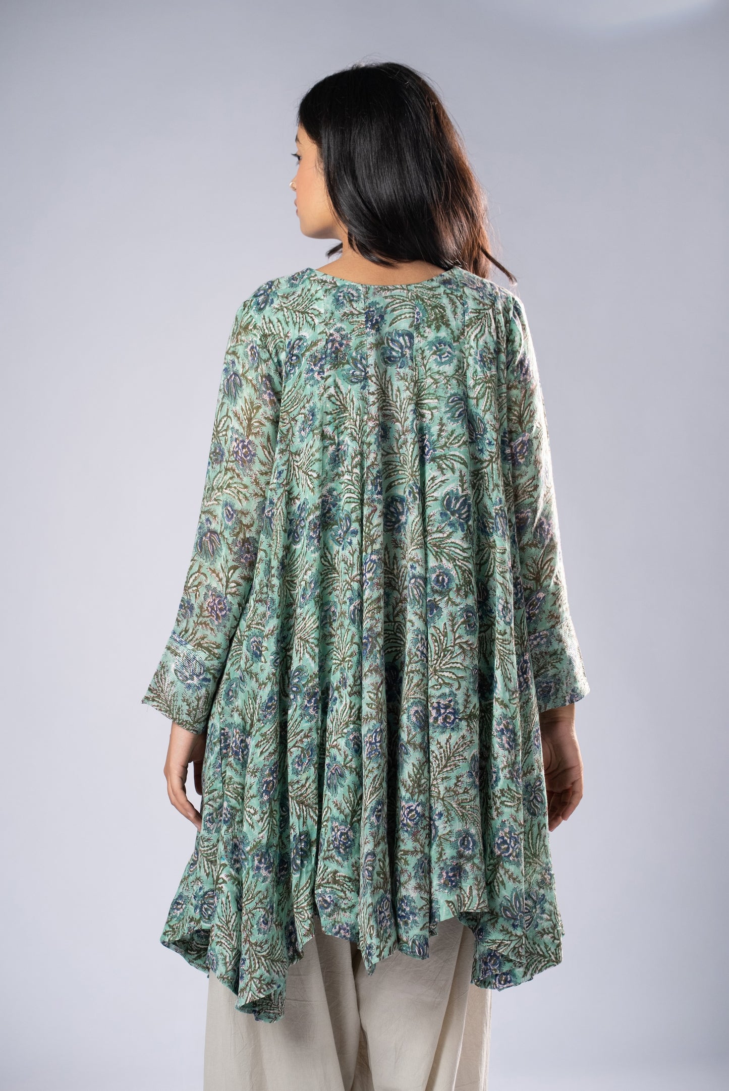 Harini Linen Flare Kurta