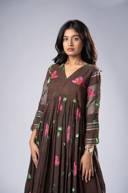 Mallika Mridula Hand-Painted Dress