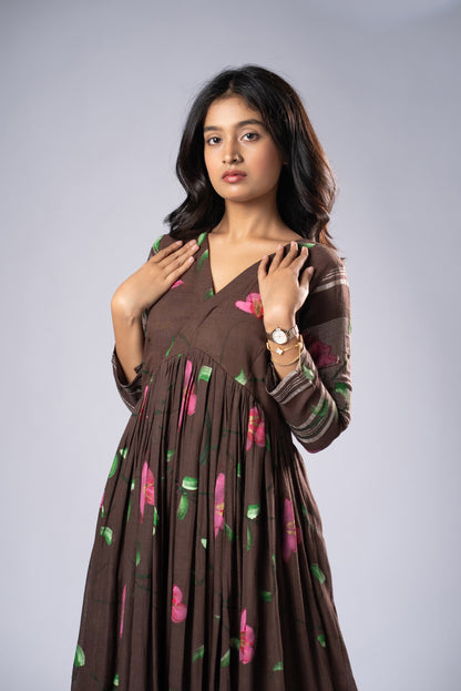 Mallika Mridula Hand-Painted Dress