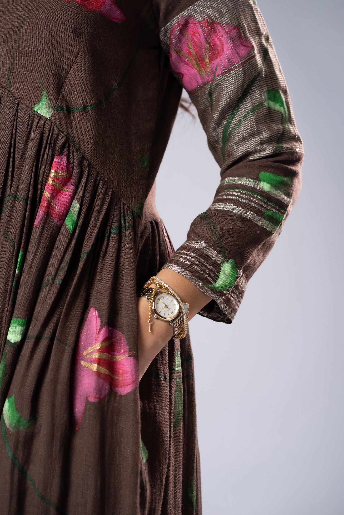 Mallika Mridula Hand-Painted Dress