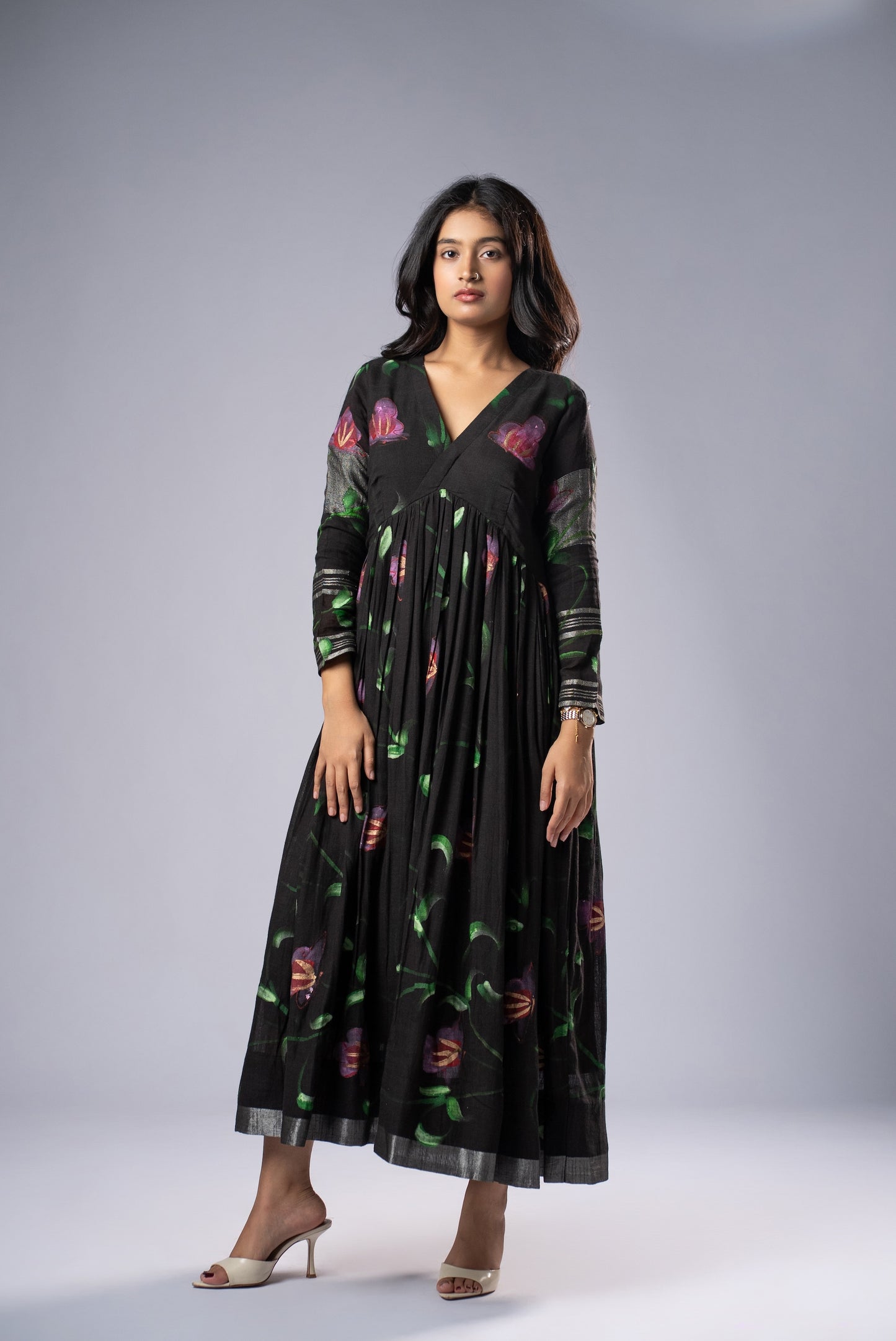 Mallika Shyama Hand-Painted Dress