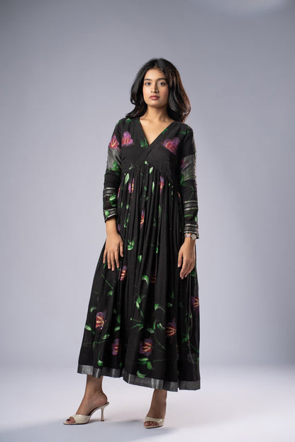 Mallika Shyama Hand-Painted Dress