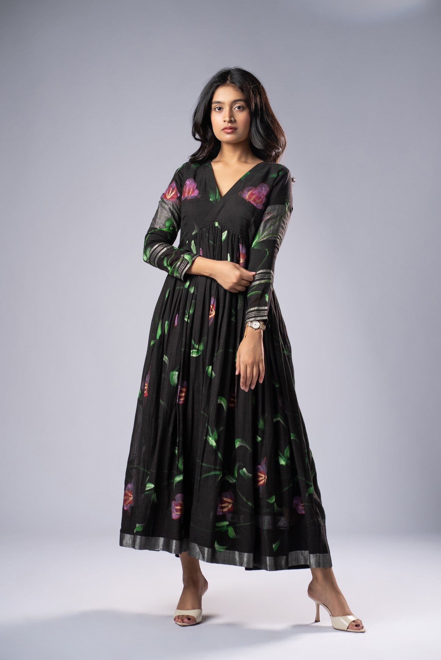Mallika Shyama Hand-Painted Dress