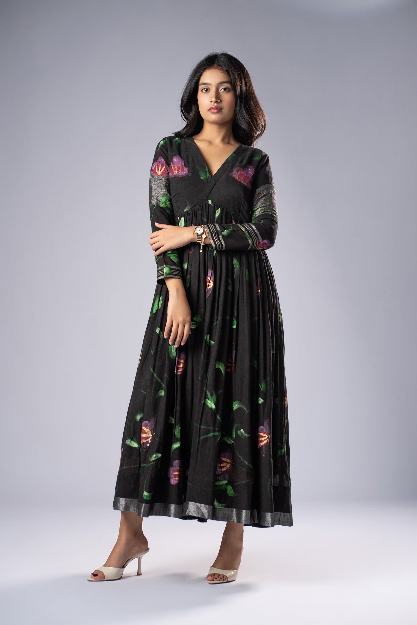 Mallika Shyama Hand-Painted Dress