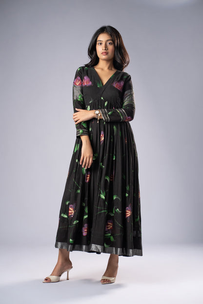Mallika Shyama Hand-Painted Dress