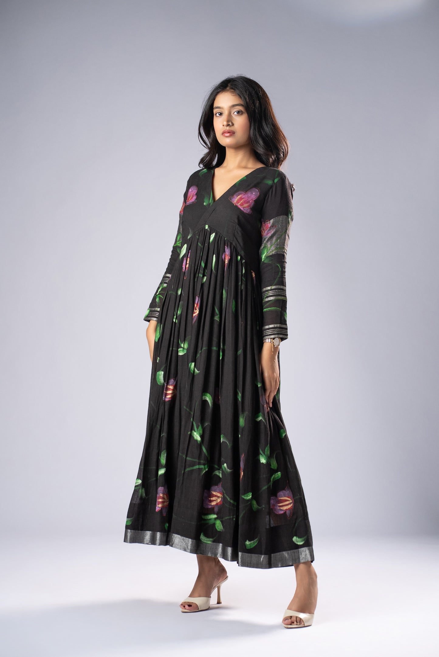 Mallika Shyama Hand-Painted Dress