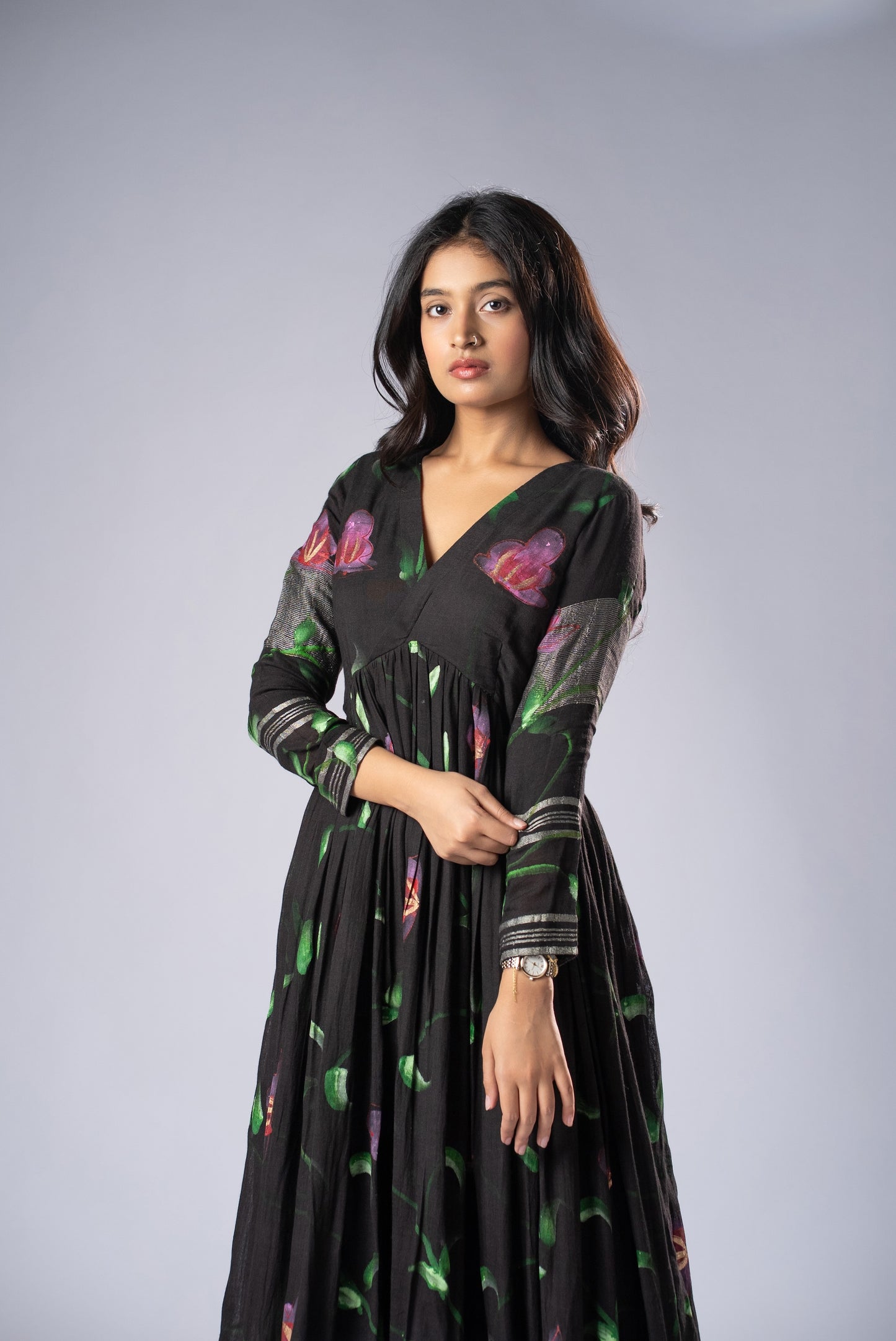 Mallika Shyama Hand-Painted Dress