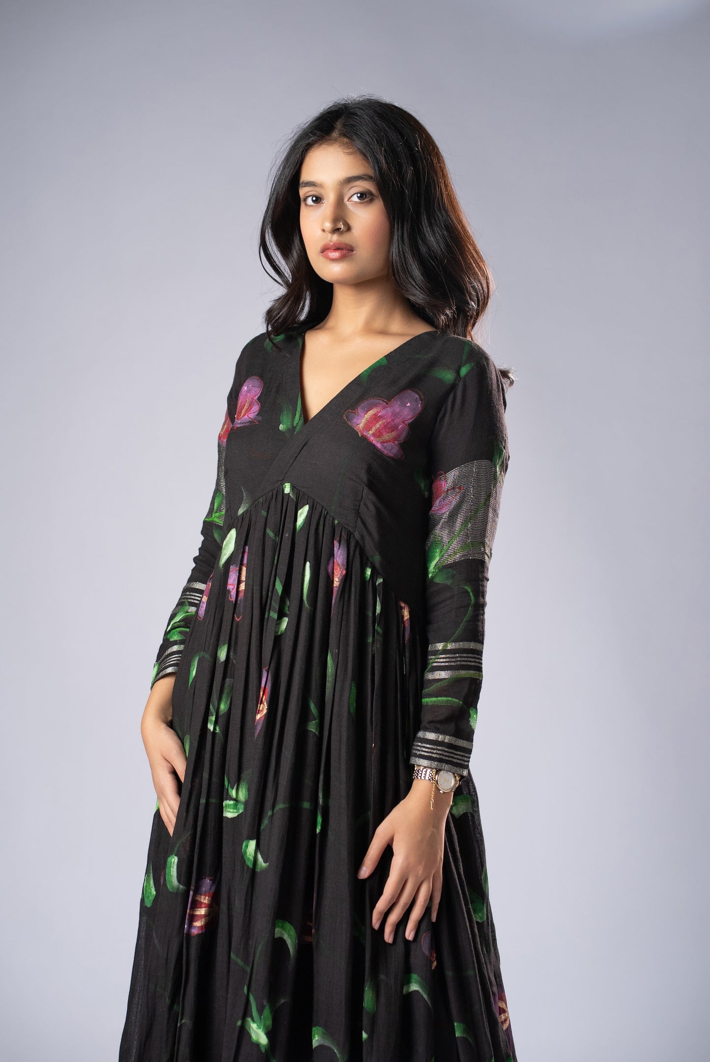 Mallika Shyama Hand-Painted Dress
