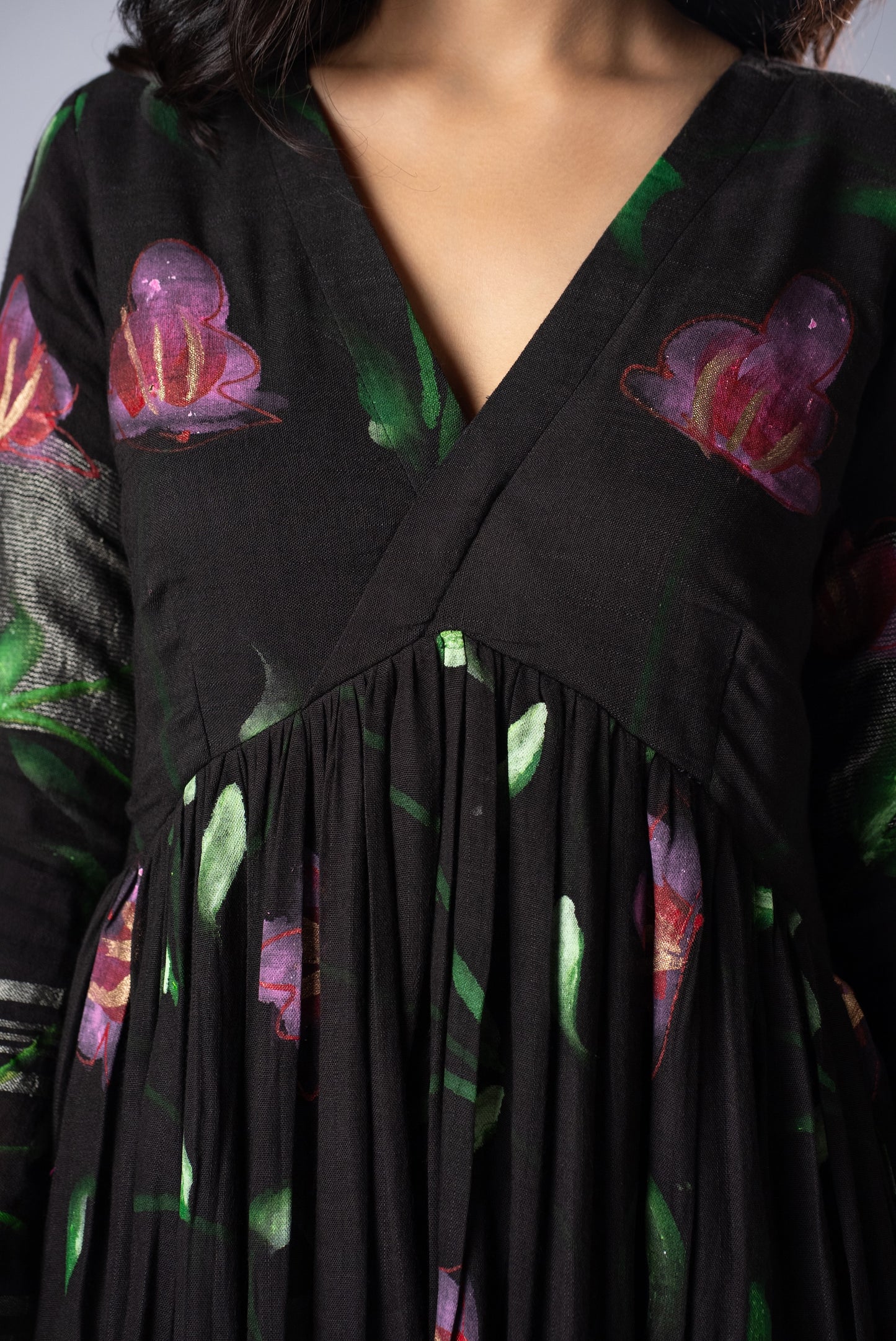 Mallika Shyama Hand-Painted Dress