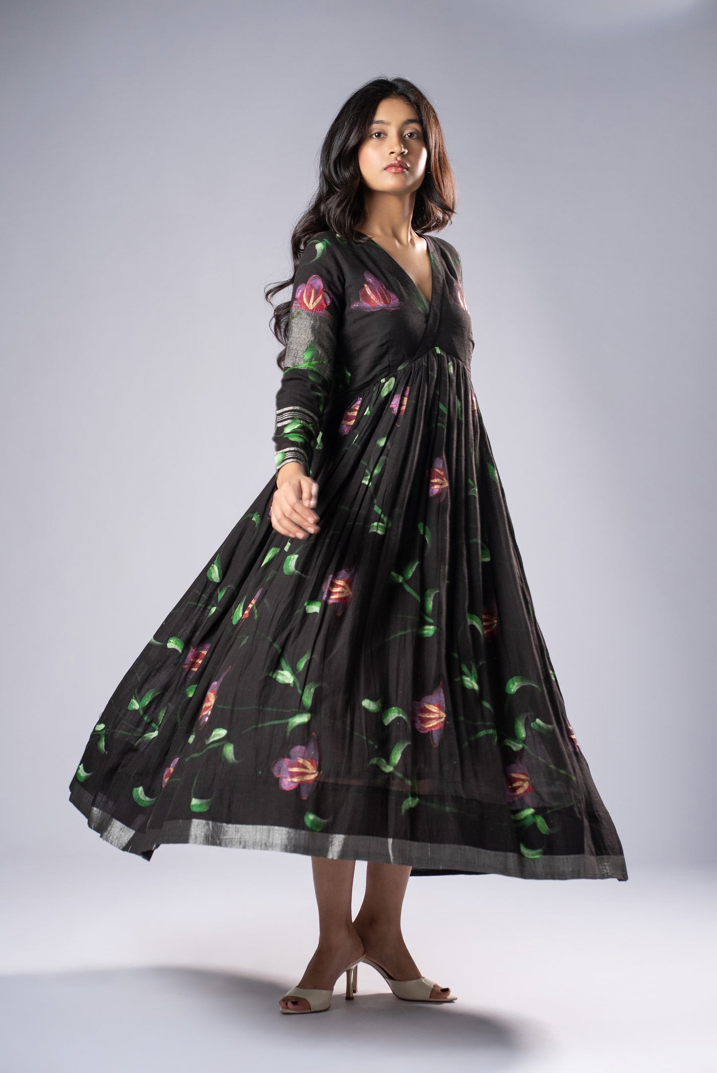 Mallika Shyama Hand-Painted Dress