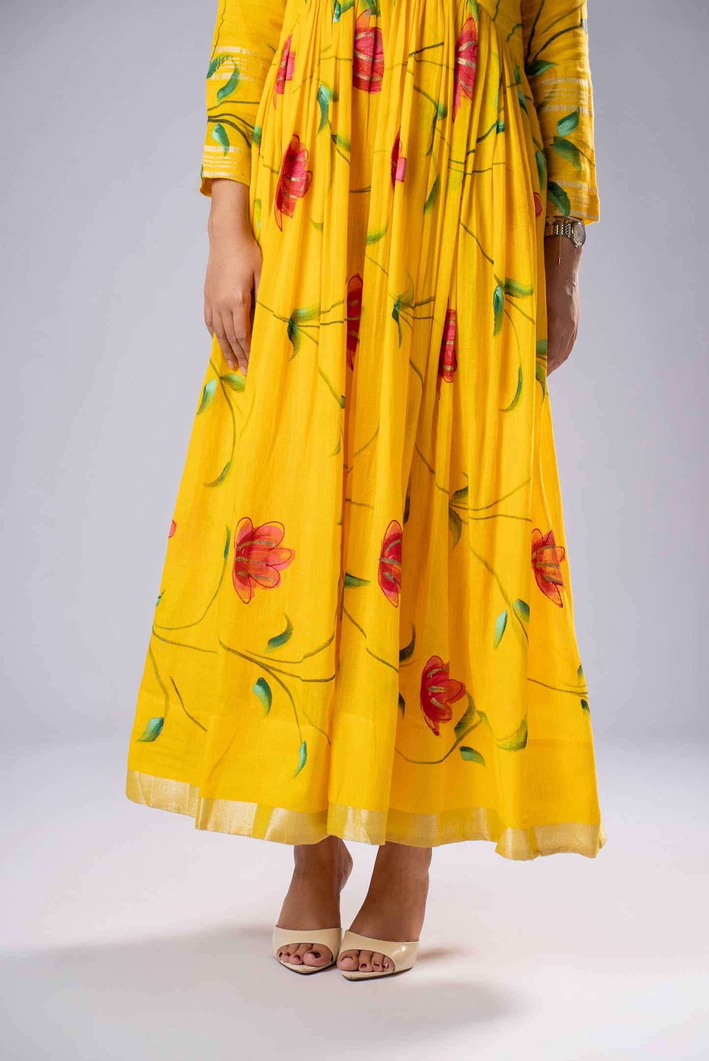 Mallika Peetambari Hand-Painted Dress