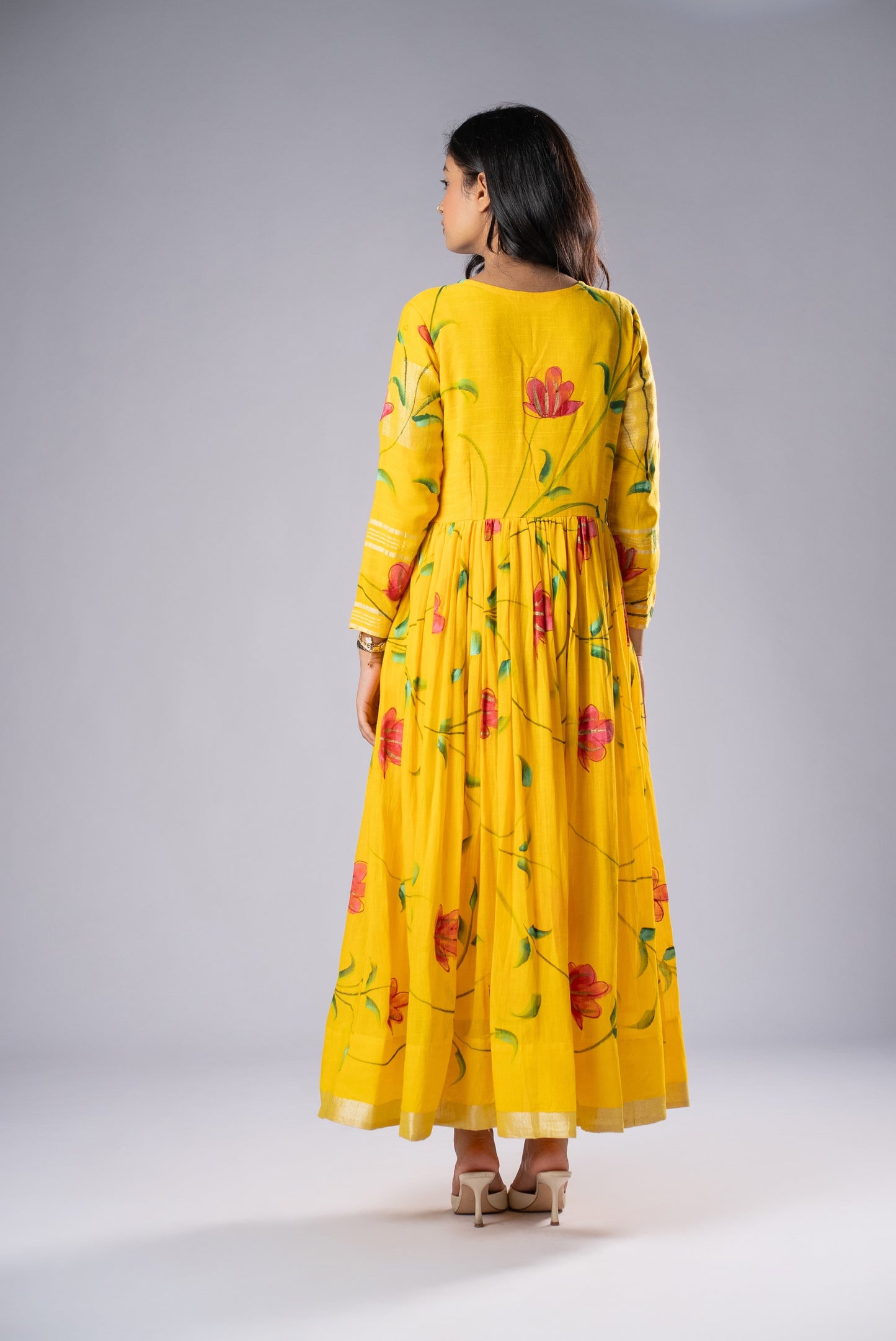 Mallika Peetambari Hand-Painted Dress